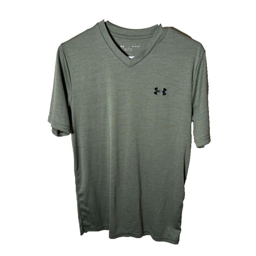 Under Armour T-Shirt Men's Small Green Short Sleeve Athletic Active Shirt